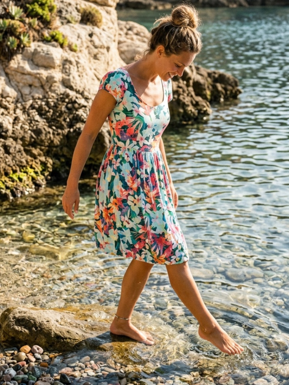Bernie Dexter Colorful Floral Summer Dress